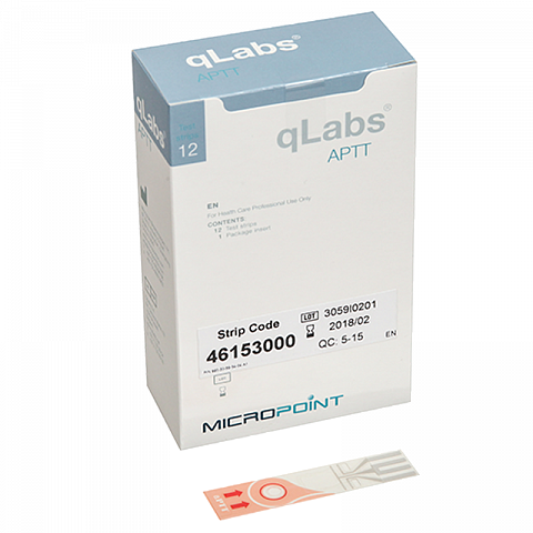 Micropoint Biotechnologies Тест-полоска qLabs APTT Test Strip 12 шт/упаковка